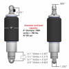 Rear HQ Shockwaves 4″ Diameter Sleeve, 4.1″ Stroke For Ridetech 4-Link - Image 2