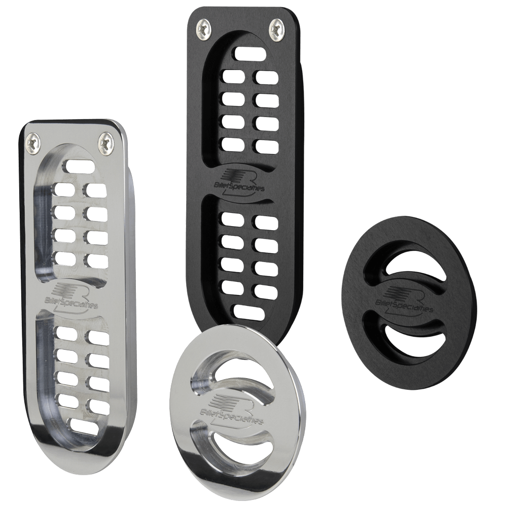 The Parts Place Billet Aluminum Door Jamb Vents For 1970-81 GM Cars - Polished Pair