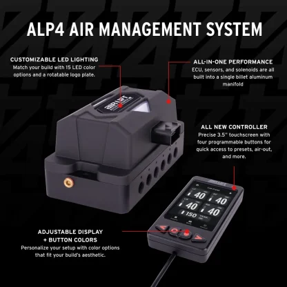 ALP4 Air Management, 1/4" Air Line (No Tank, No Compressor) - Image 4